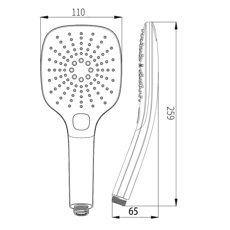 Square Hand shower