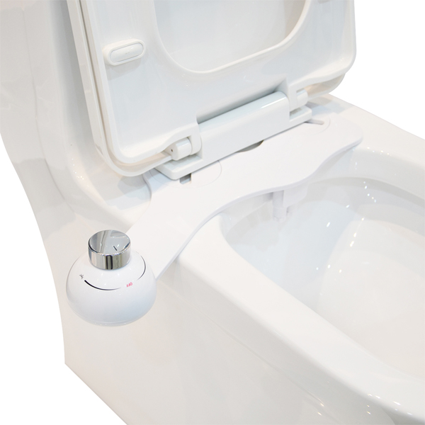 Self-Cleaning Nozzle, Fresh Water Non-Electric Bidet Attachment for Toilet Seat